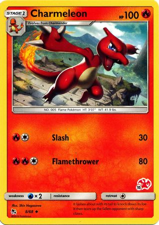 Charmeleon (8/68) (Charizard Stamp #15) [Battle Academy 2020] | Arkham Games and Comics