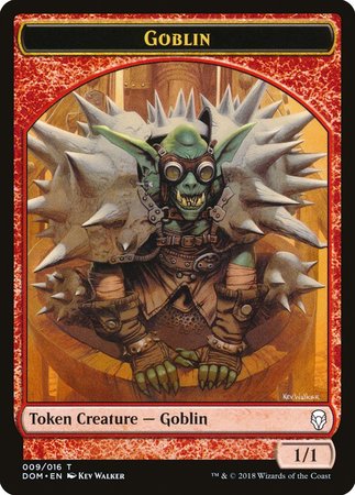 Goblin Token [Dominaria Tokens] | Arkham Games and Comics