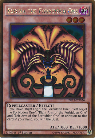 Exodia the Forbidden One [PGL2-EN026] Gold Rare | Arkham Games and Comics