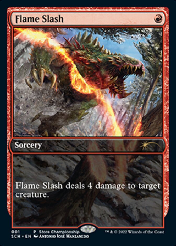 Flame Slash (Extended Art) [Store Championships 2022] | Arkham Games and Comics