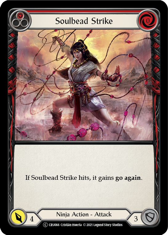 Soulbead Strike (Red) [U-CRU066] (Crucible of War Unlimited)  Unlimited Normal | Arkham Games and Comics