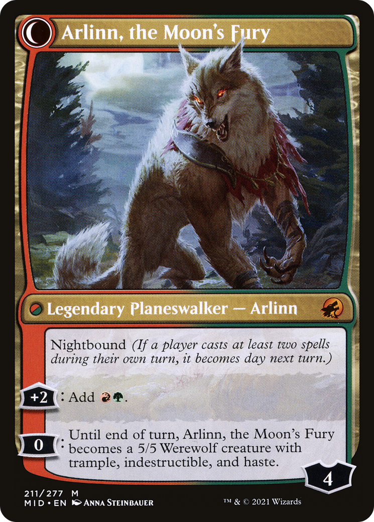 Arlinn, the Pack's Hope // Arlinn, the Moon's Fury [Secret Lair: From Cute to Brute] | Arkham Games and Comics