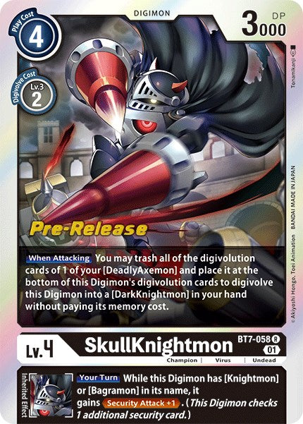 SkullKnightmon [BT7-058] [Next Adventure Pre-Release Cards] | Arkham Games and Comics