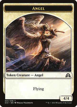Angel Token [Shadows over Innistrad Tokens] | Arkham Games and Comics