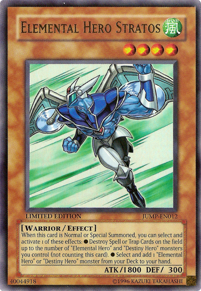 Elemental Hero Stratos [JUMP-EN012] Ultra Rare | Arkham Games and Comics