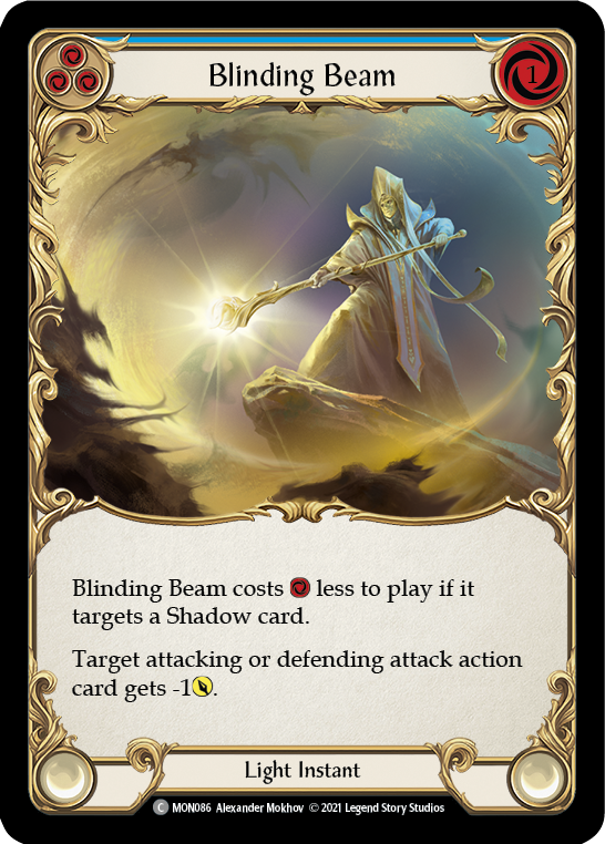 Blinding Beam (Blue) [MON086] (Monarch)  1st Edition Normal | Arkham Games and Comics