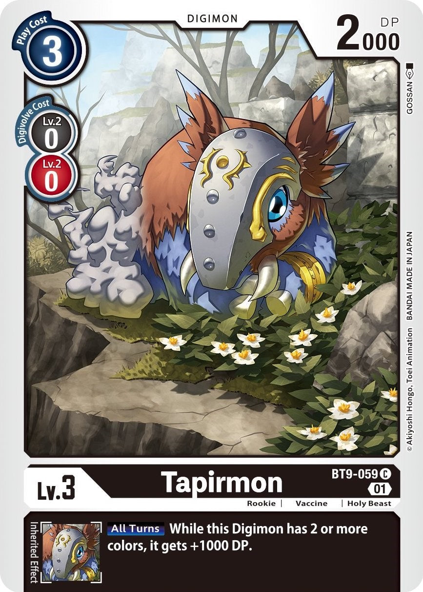 Tapirmon [BT9-059] [X Record] | Arkham Games and Comics