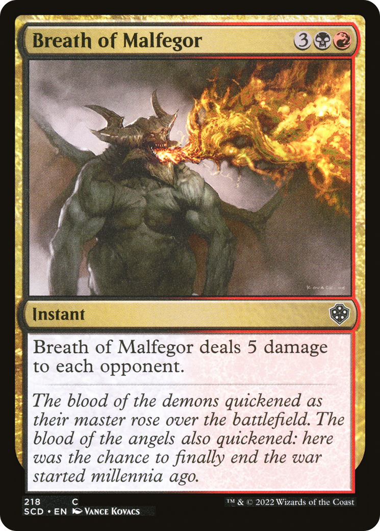 Breath of Malfegor [Starter Commander Decks] | Arkham Games and Comics