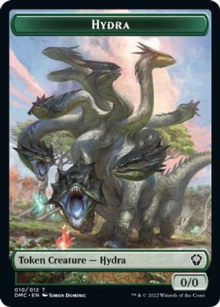 Snake // Hydra Double-Sided Token [Dominaria United Commander Tokens] | Arkham Games and Comics