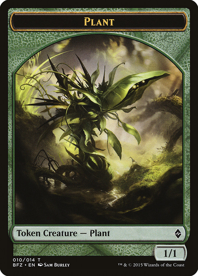 Plant [Battle for Zendikar Tokens] | Arkham Games and Comics