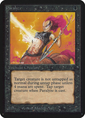Paralyze [Limited Edition Alpha] | Arkham Games and Comics