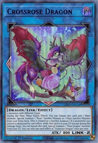 Crossrose Dragon (Blue) [LDS2-EN114] Ultra Rare | Arkham Games and Comics