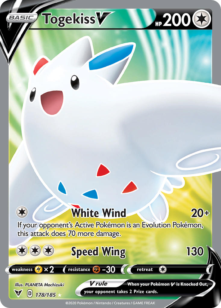 Togekiss V (178/185) [Sword & Shield: Vivid Voltage] | Arkham Games and Comics