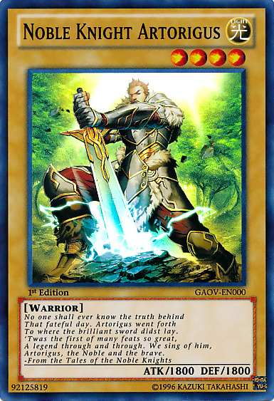 Noble Knight Artorigus [GAOV-EN000] Super Rare | Arkham Games and Comics