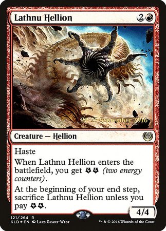 Lathnu Hellion [Kaladesh Promos] | Arkham Games and Comics