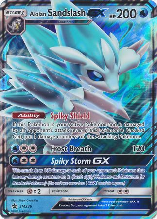 Alolan Sandslash GX (SM236) (Jumbo Card) [Sun & Moon: Black Star Promos] | Arkham Games and Comics