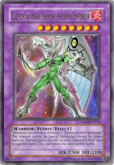 Elemental HERO Shining Phoenix Enforcer [DR04-EN213] Ultra Rare | Arkham Games and Comics