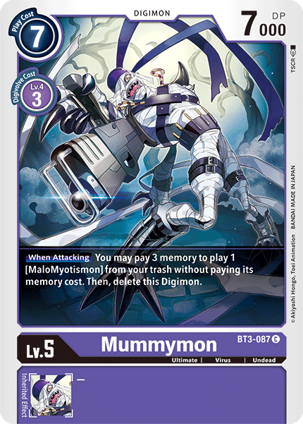 Mummymon [BT3-087] [Release Special Booster Ver.1.5] | Arkham Games and Comics