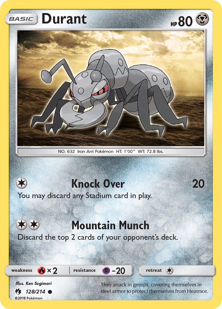 Durant (128/214) [Sun & Moon: Lost Thunder] | Arkham Games and Comics