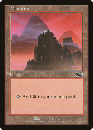 Mountain (344) [Urza's Saga] | Arkham Games and Comics
