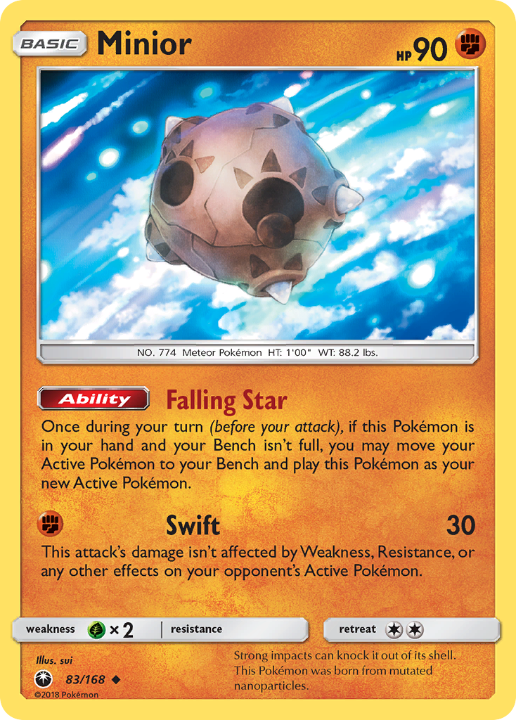 Minior (83/168) [Sun & Moon: Celestial Storm] | Arkham Games and Comics