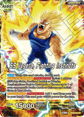 Vegeta // SS Vegeta, Fighting Instincts (Starter Deck Exclusive) (SD22-01) [Power Absorbed] | Arkham Games and Comics