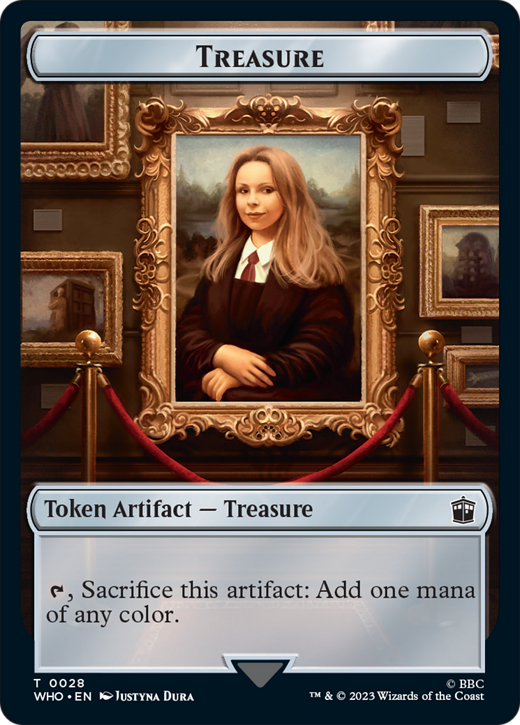 Human (0005) // Treasure (0028) Double-Sided Token [Doctor Who Tokens] | Arkham Games and Comics