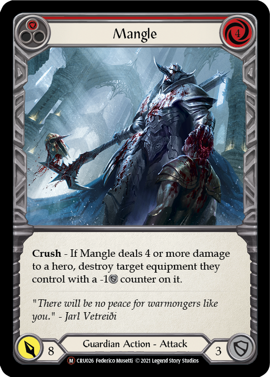 Mangle [U-CRU026] (Crucible of War Unlimited)  Unlimited Rainbow Foil | Arkham Games and Comics