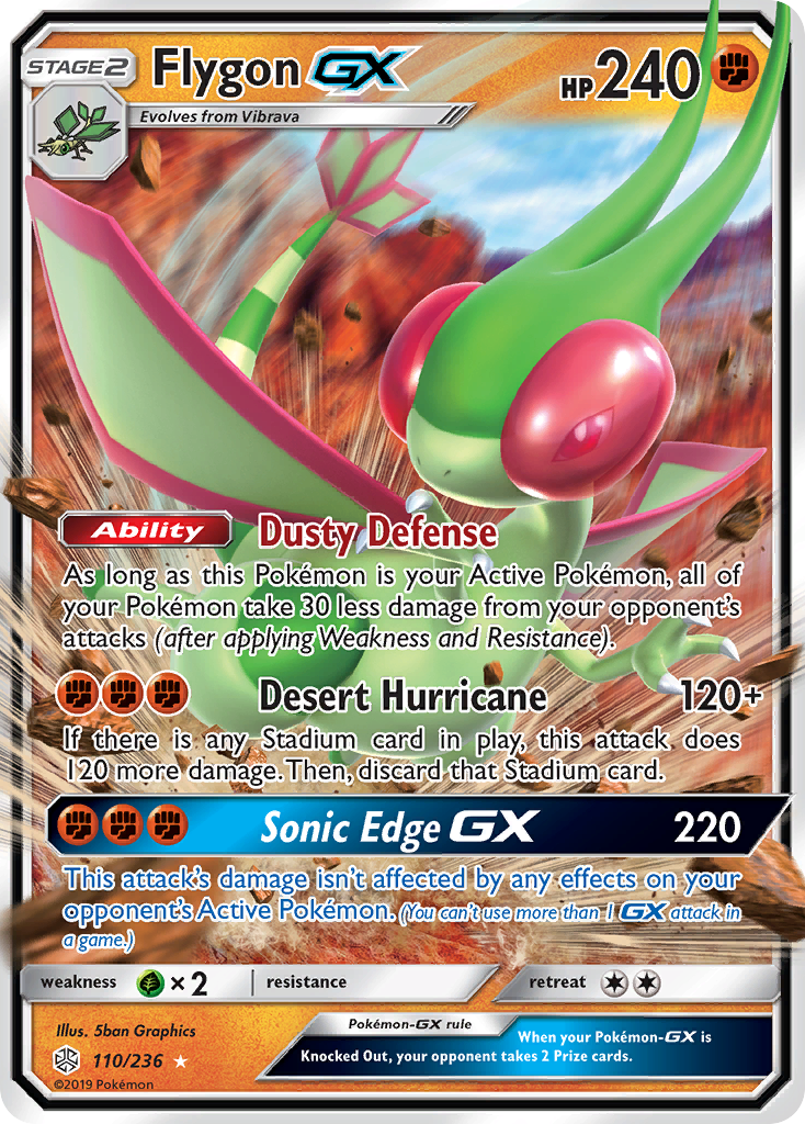 Flygon GX (110/236) [Sun & Moon: Cosmic Eclipse] | Arkham Games and Comics