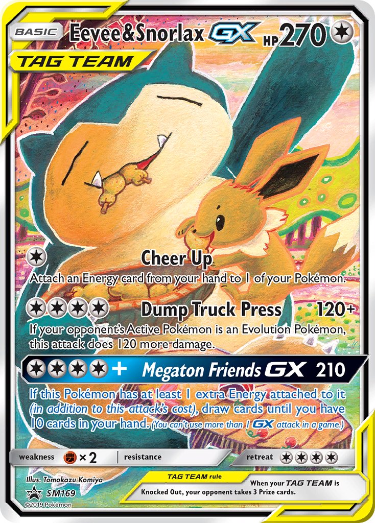 Eevee & Snorlax GX (SM169) [Sun & Moon: Black Star Promos] | Arkham Games and Comics