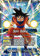 Son Goku // Son Goku, Another World Fighter (BT18-030) [Dawn of the Z-Legends Prerelease Promos] | Arkham Games and Comics