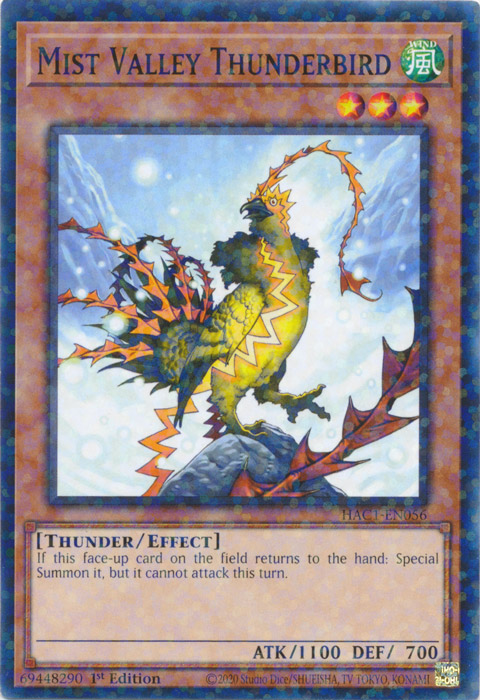 Mist Valley Thunderbird (Duel Terminal) [HAC1-EN056] Common | Arkham Games and Comics
