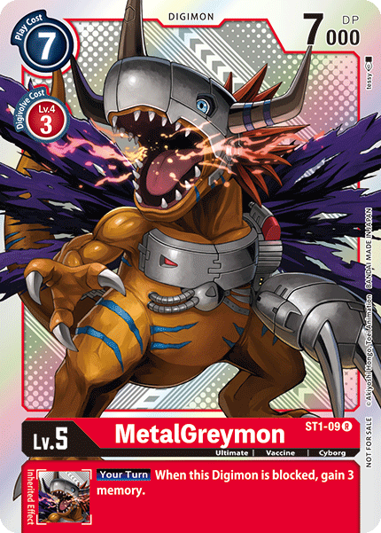 MetalGreymon [ST1-09] (Tournament Pack Vol.2) [Starter Deck: Gaia Red Promos] | Arkham Games and Comics