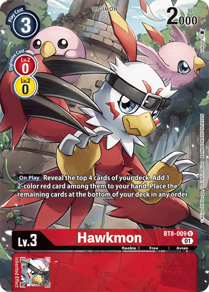 Hawkmon [BT8-009] (Alternate Art) [New Awakening] | Arkham Games and Comics