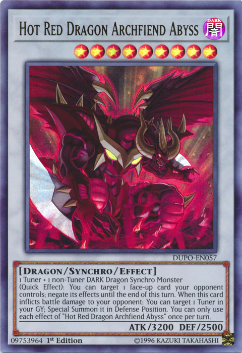 Hot Red Dragon Archfiend Abyss [DUPO-EN057] Ultra Rare | Arkham Games and Comics