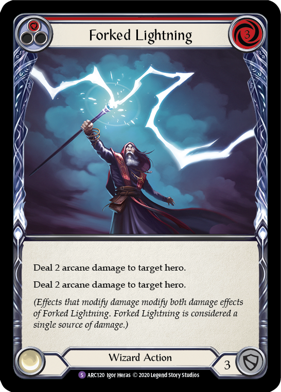 Forked Lightning [U-ARC120] (Arcane Rising Unlimited)  Unlimited Normal | Arkham Games and Comics