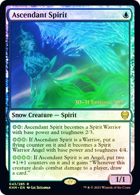 Ascendant Spirit  [Kaldheim Prerelease Promos] | Arkham Games and Comics