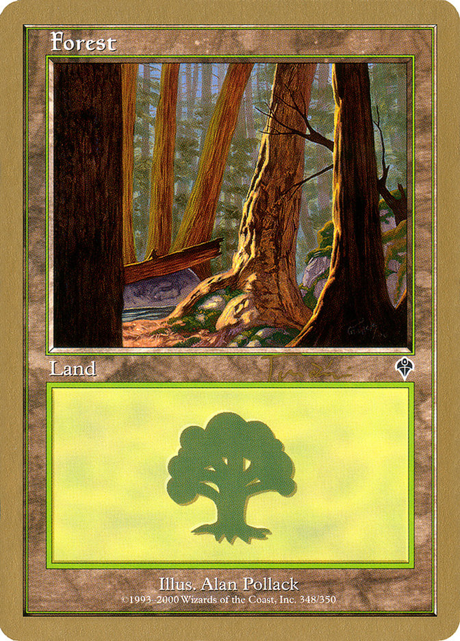 Forest (jt348a) (Jan Tomcani) [World Championship Decks 2001] | Arkham Games and Comics