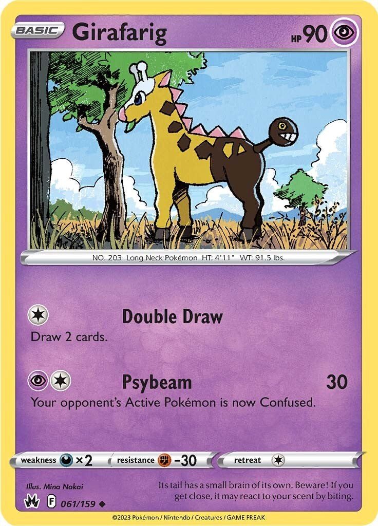 Girafarig (061/159) [Sword & Shield: Crown Zenith] | Arkham Games and Comics