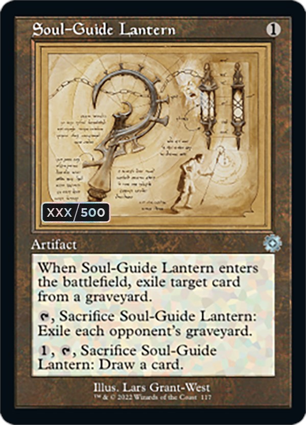 Soul-Guide Lantern (Retro Schematic) (Serial Numbered) [The Brothers' War Retro Artifacts] | Arkham Games and Comics