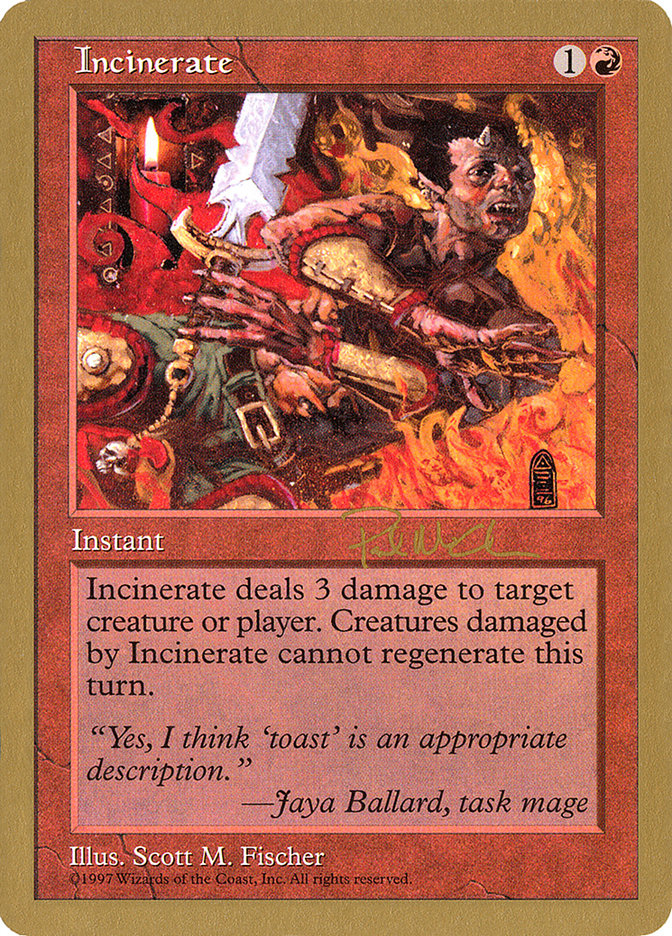 Incinerate (Paul McCabe) [World Championship Decks 1997] | Arkham Games and Comics