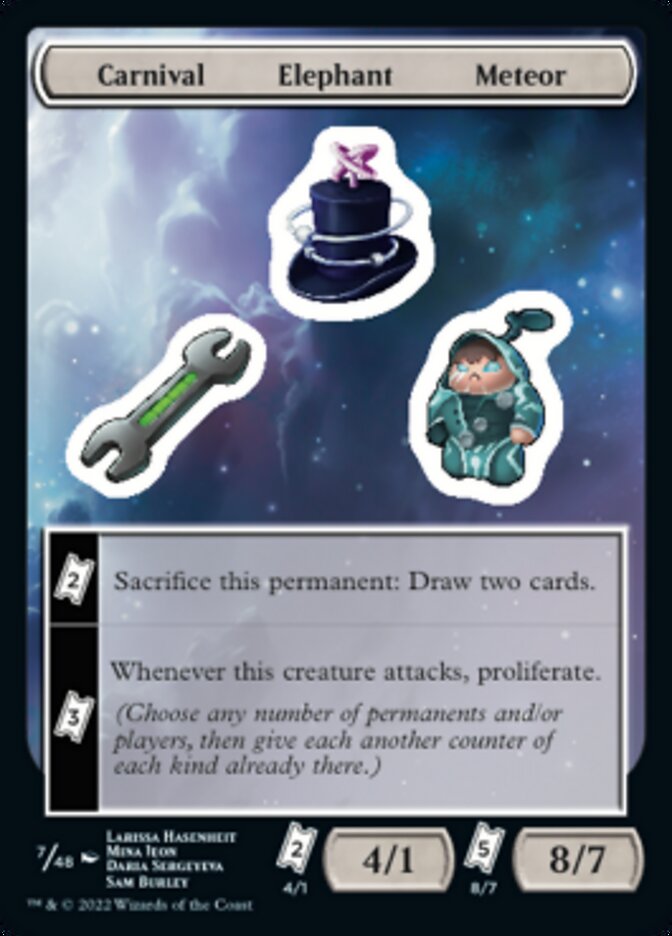 Carnival Elephant Meteor [Unfinity Stickers] | Arkham Games and Comics