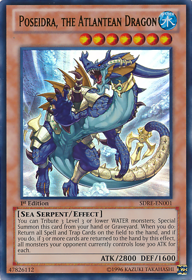 Poseidra, the Atlantean Dragon [SDRE-EN001] Ultra Rare | Arkham Games and Comics