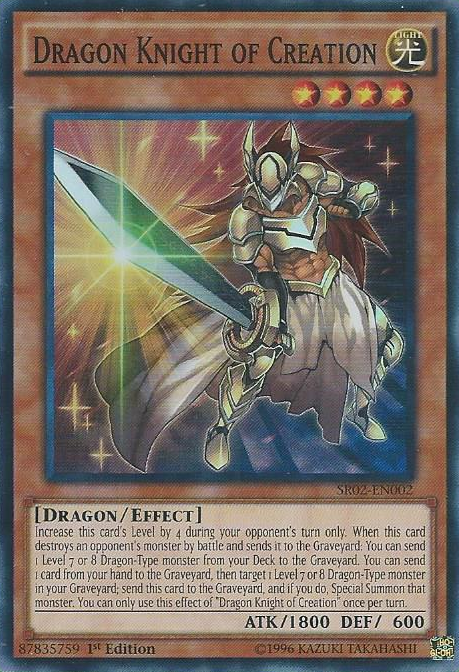 Dragon Knight of Creation [SR02-EN002] Super Rare | Arkham Games and Comics