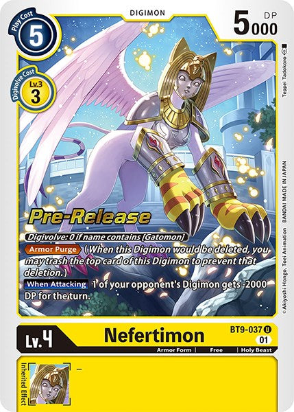 Nefertimon [BT9-037] [X Record Pre-Release Promos] | Arkham Games and Comics