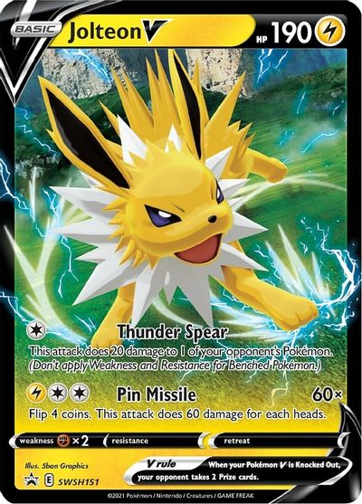 Jolteon V (SWSH151) [Sword & Shield: Black Star Promos] | Arkham Games and Comics