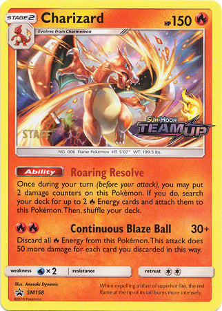 Charizard (SM158) (Staff) [Sun & Moon: Black Star Promos] | Arkham Games and Comics