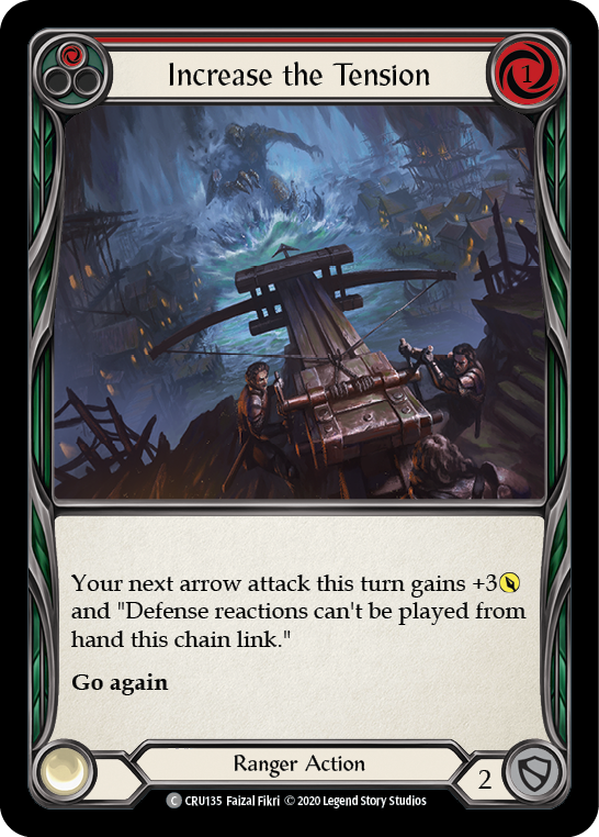 Increase the Tension (Red) [CRU135] (Crucible of War)  1st Edition Rainbow Foil | Arkham Games and Comics