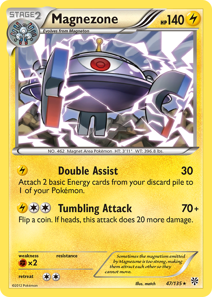 Magnezone (47/135) [Black & White: Plasma Storm] | Arkham Games and Comics