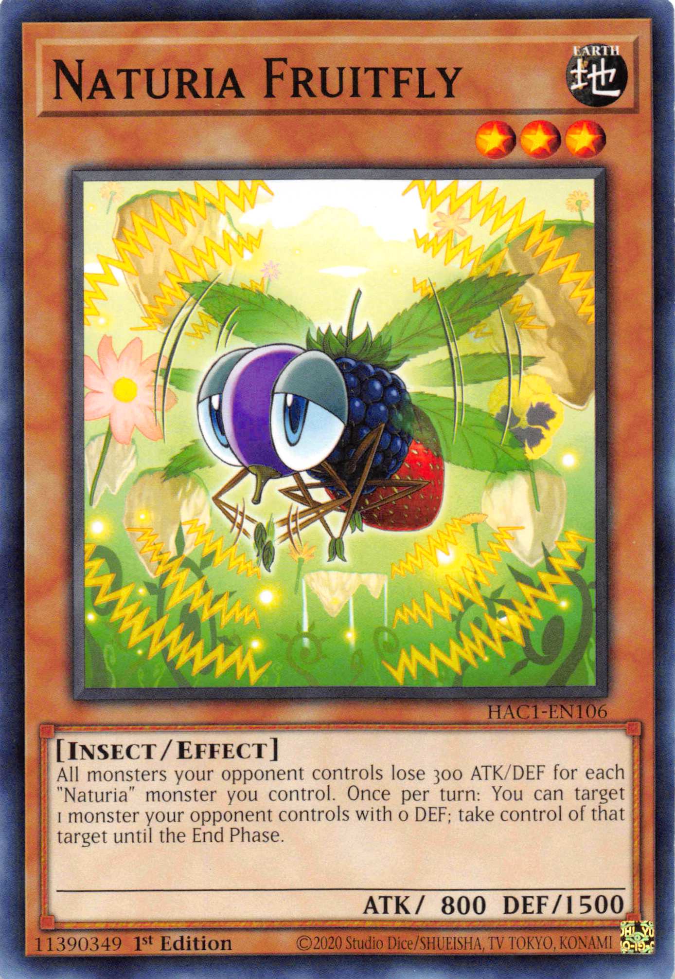 Naturia Fruitfly [HAC1-EN106] Common | Arkham Games and Comics